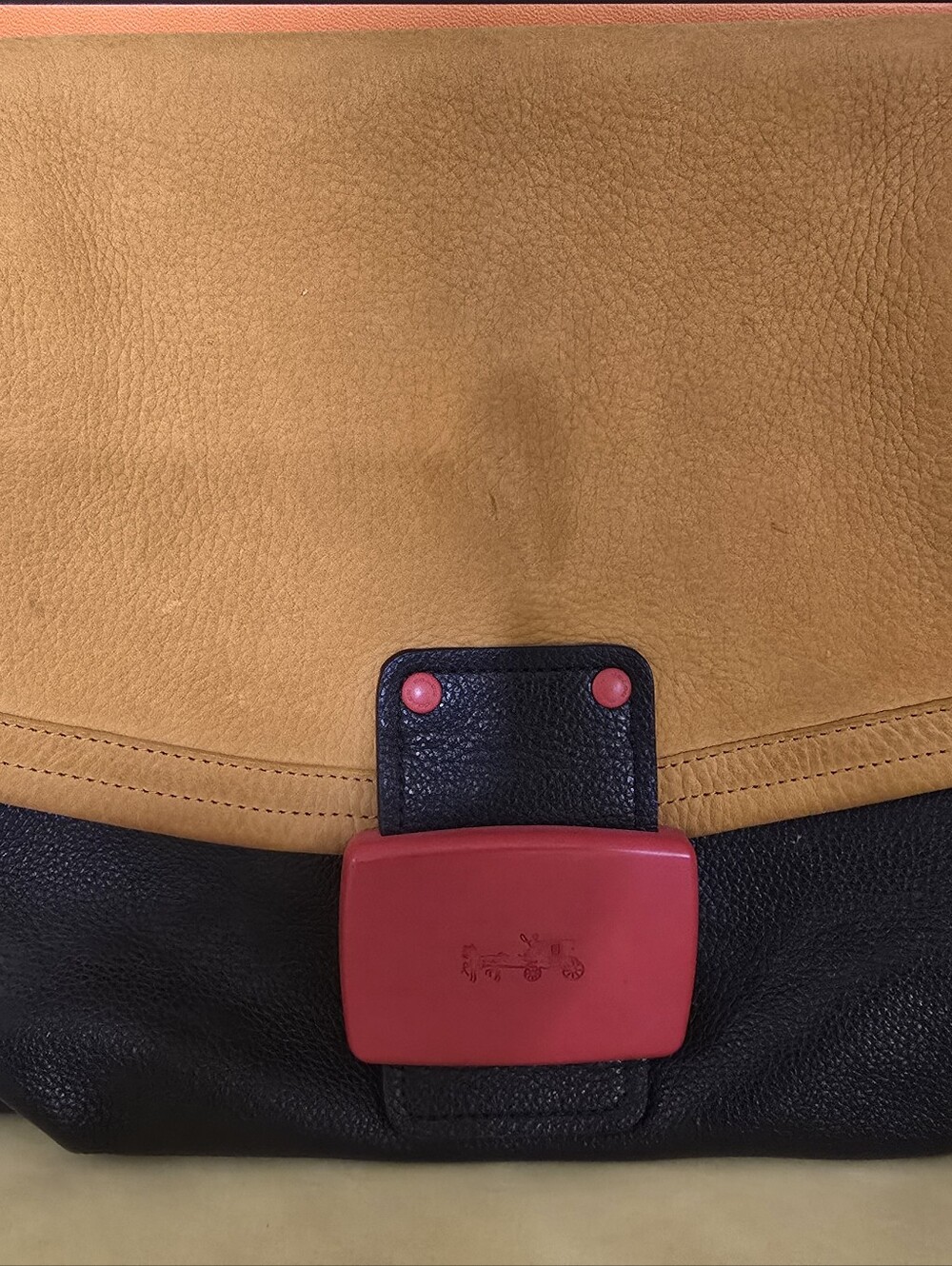 Rare Coach Clutch In Nubuck